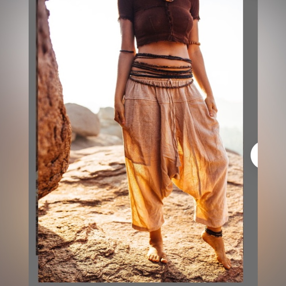 NWOT Primitive Tribal Craft 3/4 harem pants
